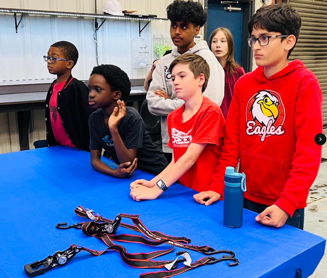  Students on a field trip to a Forensic Engineering firm